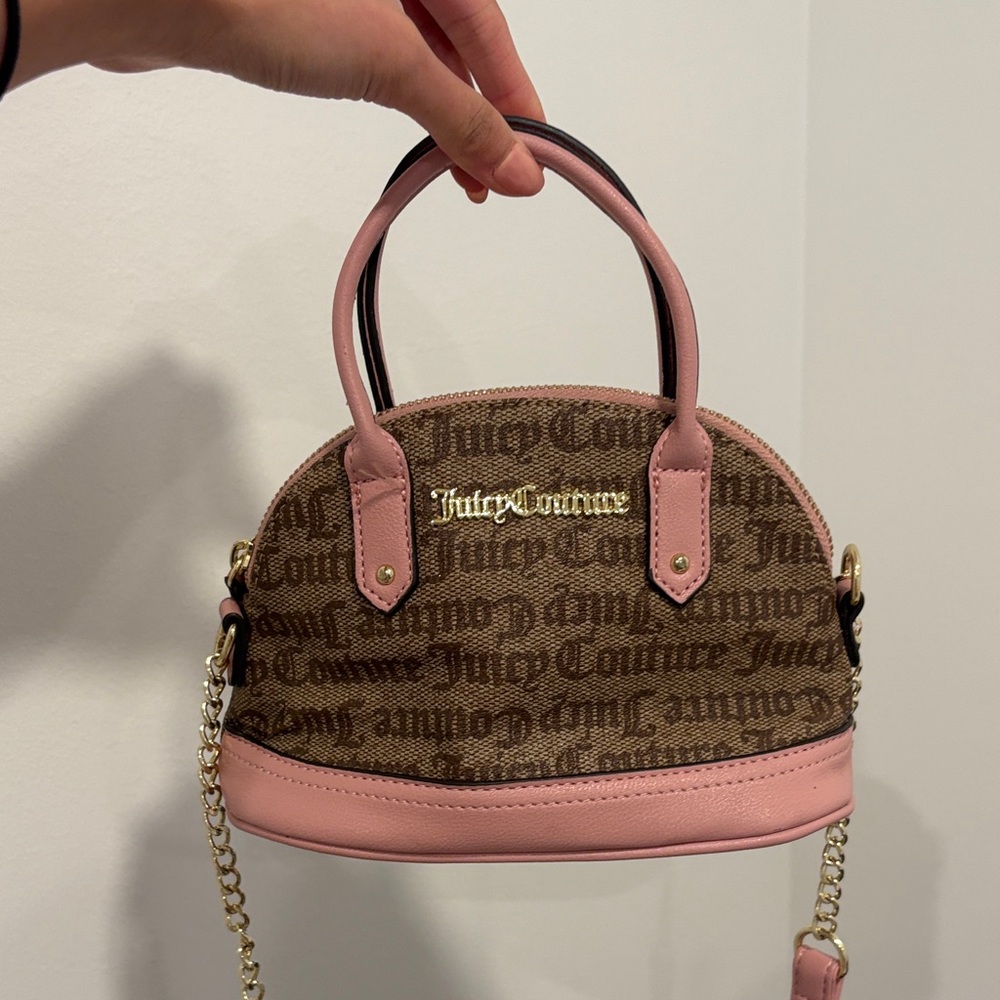 Juicy Couture Pink and Brown Mini Bag